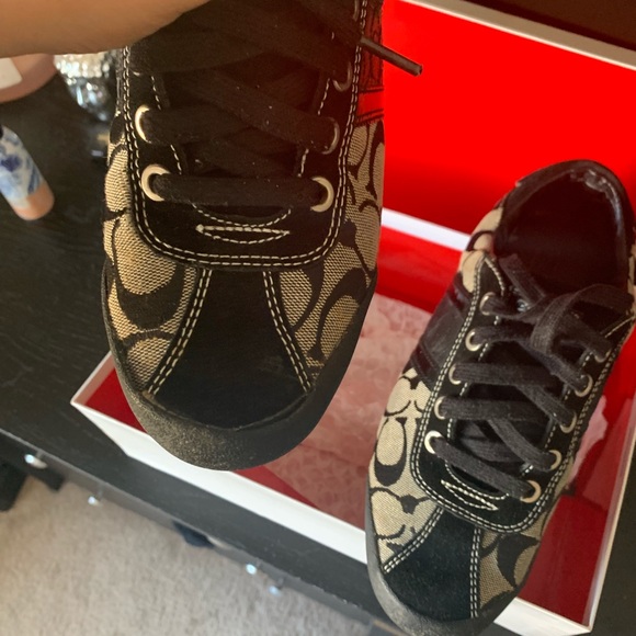 Black and grey coach sneakers - Picture 5 of 8